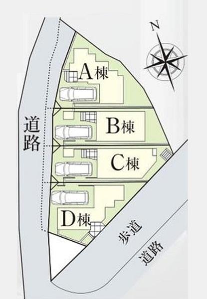 鎌倉市岩瀬　全4棟A号棟