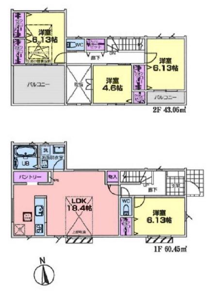 金沢区富岡西5丁目　全2棟2号棟