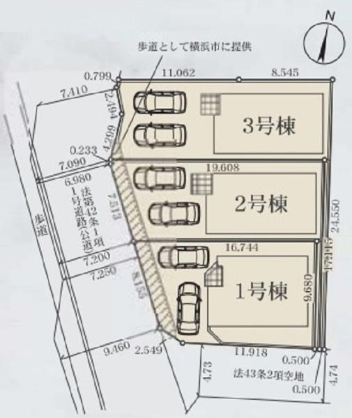 泉区上飯田町　全3棟1号棟