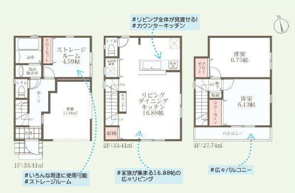 川崎市中原区木月３丁目の新築一戸建