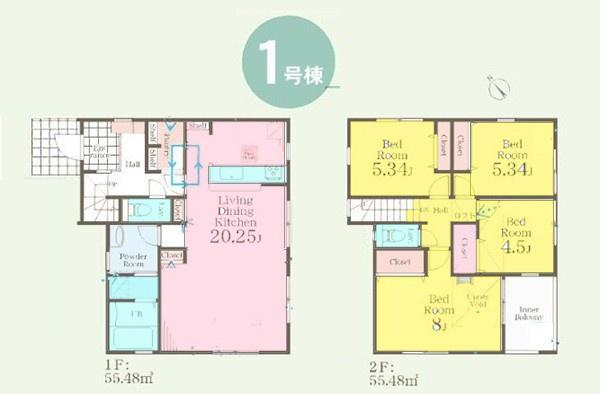旭区中沢２丁目　全１棟１号棟