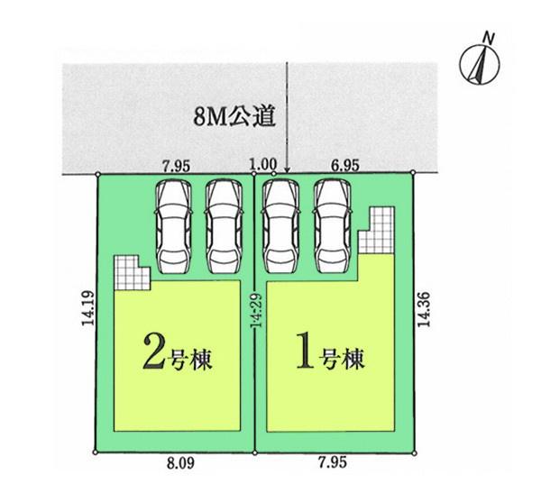 南区永田南２丁目　全２棟２号棟