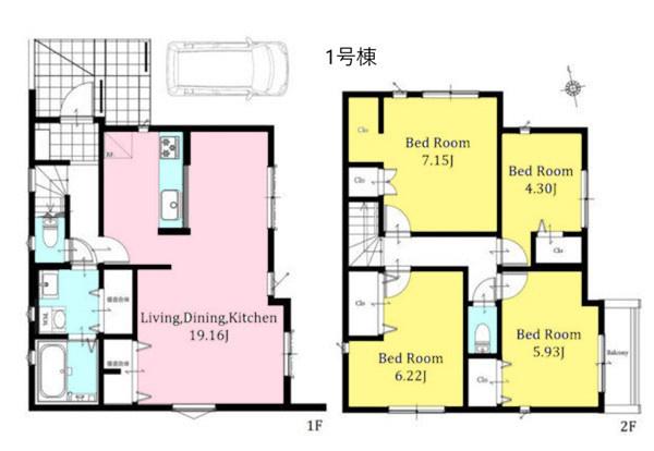 中区本郷町３丁目　全３棟１号棟