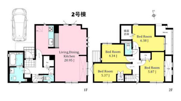 中区本郷町３丁目　全３棟２号棟