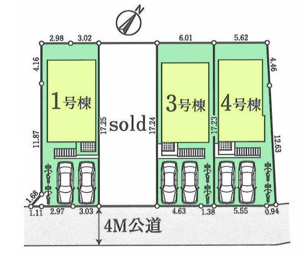 神奈川区羽沢南３丁目　全４棟１号棟