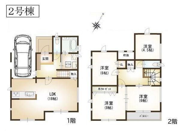 鶴見区上の宮２丁目　全２棟２号棟