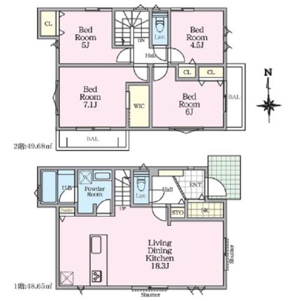 戸塚区舞岡町　全3棟2号棟