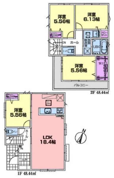 中区別所中里台　全2棟1号棟