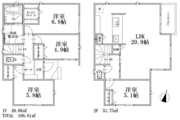 中区矢口台　全２棟１号棟