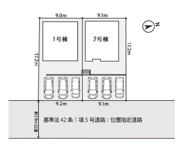 旭区笹野台１丁目　全２棟２号棟