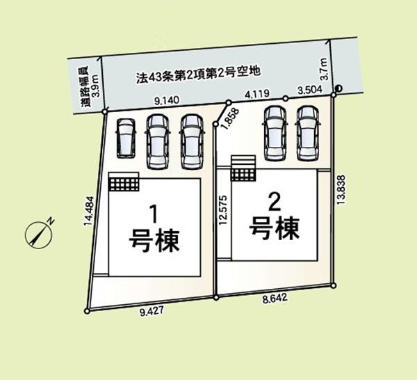 旭区上白根町　全２棟１号棟