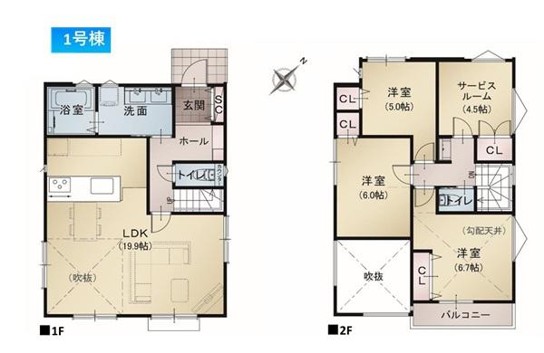 泉区白百合２丁目　全２棟１号棟