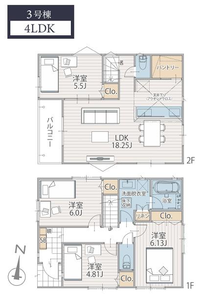 旭区市沢町　全８棟３号棟