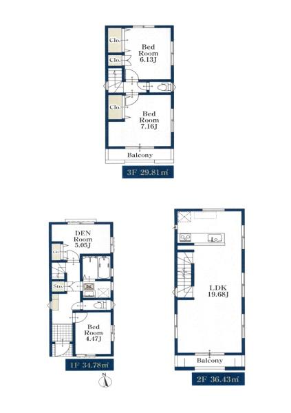 川崎市中原区小杉陣屋町２丁目の新築一戸建