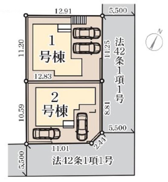 金沢区長浜2丁目　全2棟1号棟
