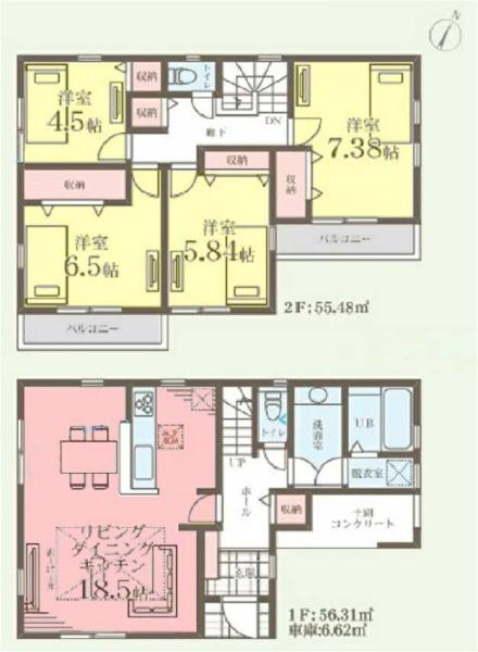 金沢区長浜2丁目　全2棟2号棟