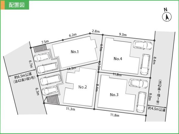 港南区東永谷3丁目7期 全4棟3号棟(全体区画図)