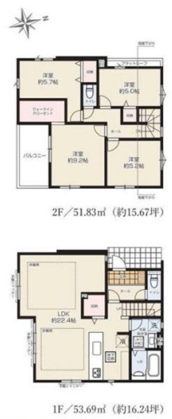 泉区和泉中央北3丁目　全3棟2号棟