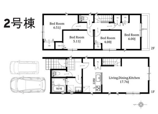 磯子区久木町全3棟　2号棟