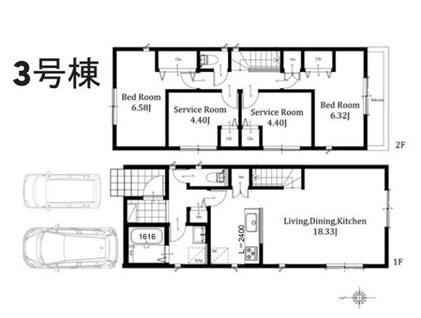 磯子区久木町全3棟　3号棟