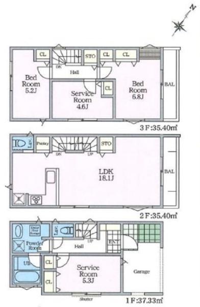 藤沢市善行1丁目　全7棟3号棟