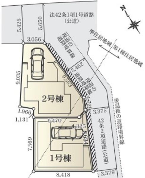 宮前区馬絹3丁目　全2棟2号棟