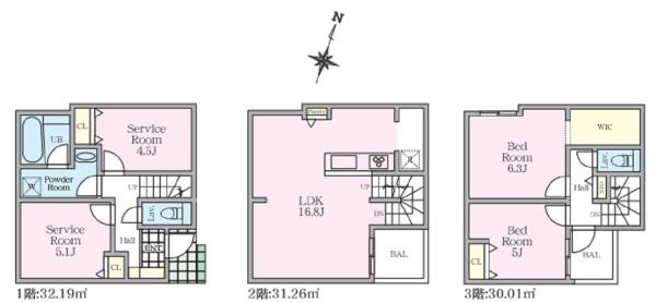 鎌倉市小袋谷２丁目　全２棟１号棟