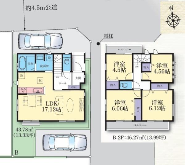 港北区下田町３丁目　全３棟Ｂ号棟