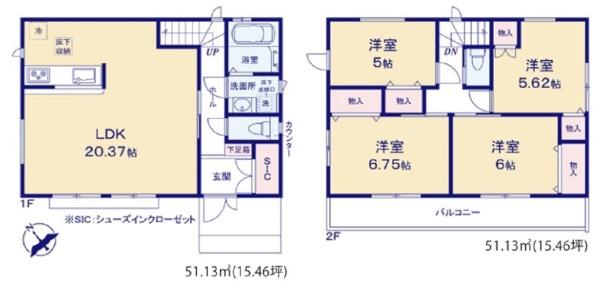 戸塚区矢部町　全2棟1号棟