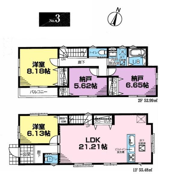 旭区東希望が丘　全３棟３号棟