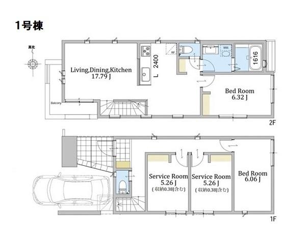神奈川区神大寺３　全４棟１号棟