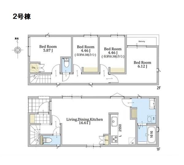 神奈川区神大寺３　全４棟２号棟