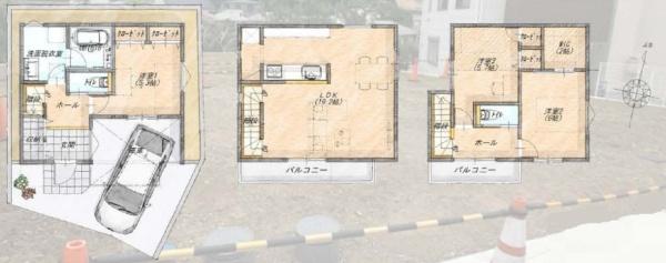 港南区港南２丁目　全３棟Ａ号棟