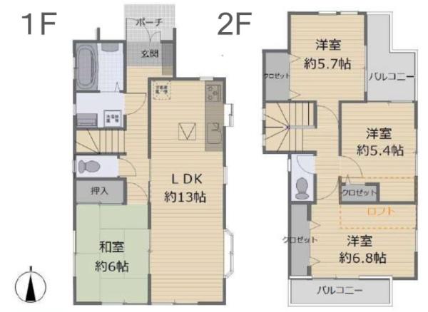横浜市南区唐沢の中古一戸建て