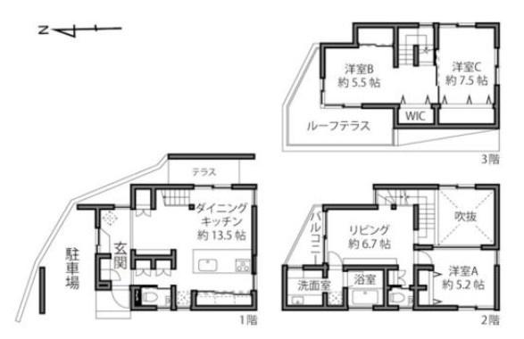 横浜市中区打越の中古一戸建て