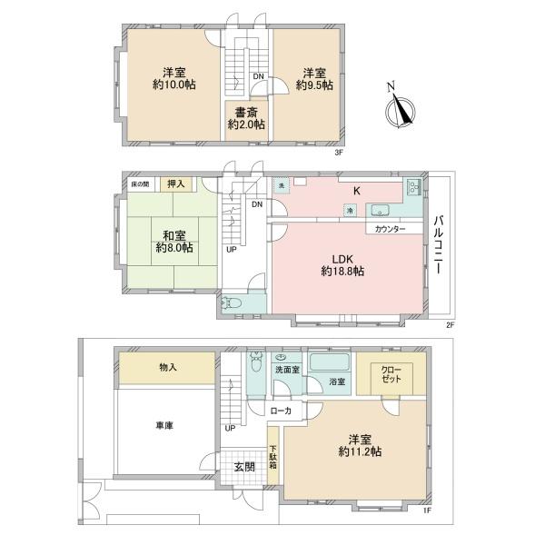 川崎市高津区上作延５丁目の中古一戸建て