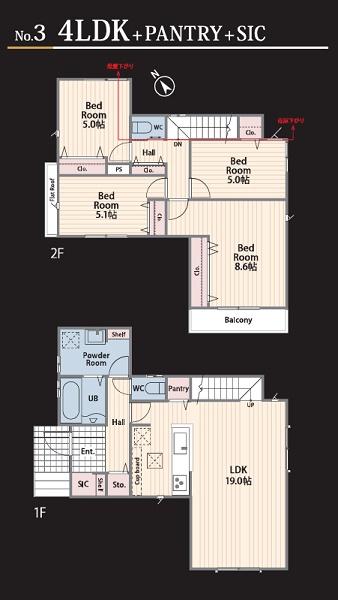 青葉区新石川４丁目　全７棟３号棟