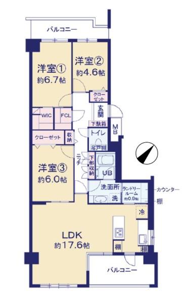 リジェンヌ京町３号棟