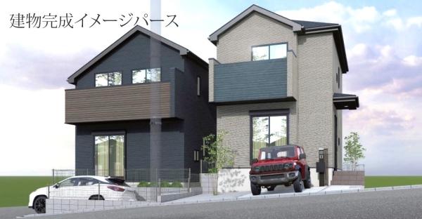 南区中里4丁目 全2棟1号棟(完成予想図)