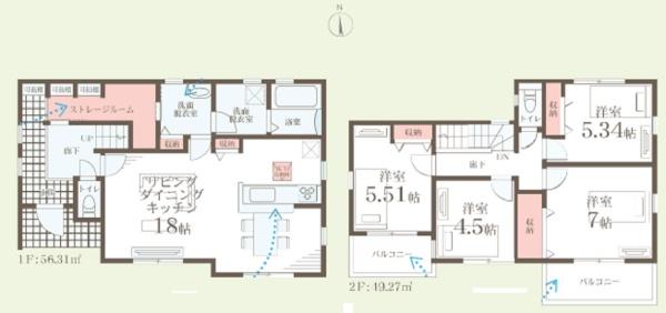 金沢区高舟台２丁目　全２棟１号棟