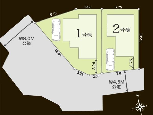 旭区金が谷２丁目　全２棟１号棟