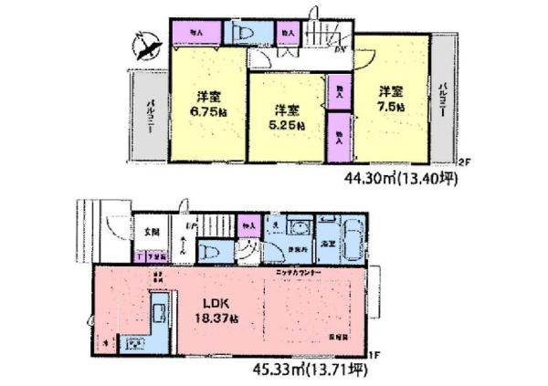 藤沢市鵠沼海岸7丁目　全3棟1号棟