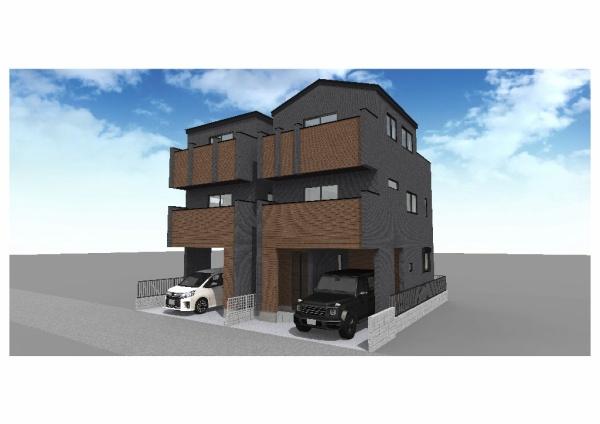 川崎市中原区中丸子の新築一戸建(完成予想図)