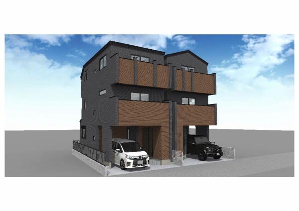 川崎市中原区中丸子の新築一戸建(完成予想図)