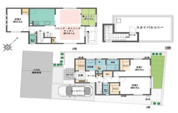 川崎市高津区久地１丁目の新築一戸建
