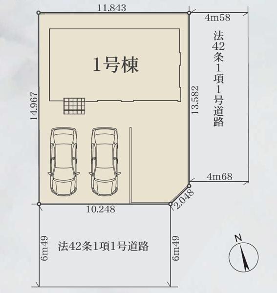 瀬谷区南瀬谷1丁目 全1棟1号棟(区画図)