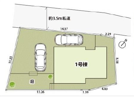 南区六ツ川3丁目 戸建(区画図)