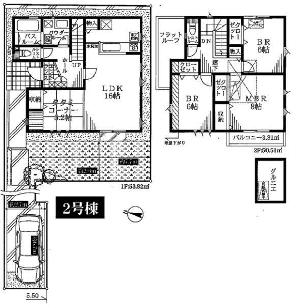 青葉区みたけ台　全３棟２号棟