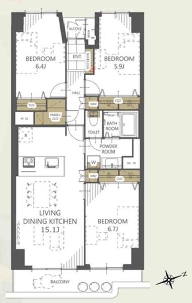 第3大船パークタウンG棟