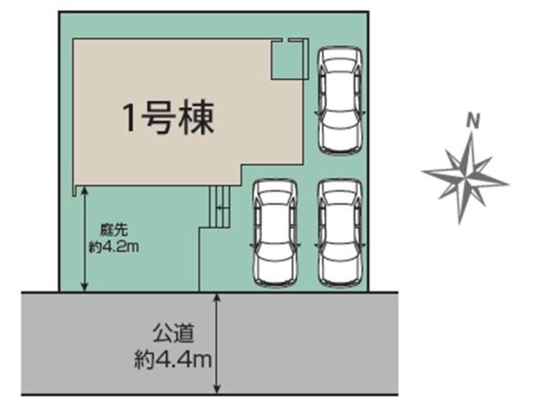 瀬谷区東野 全1棟1号棟(区画図)
